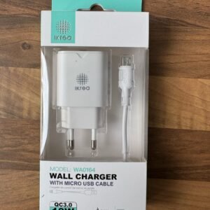Cargador IKrea WA0164 QC 3.0 con Cable Micro USB – Carga Rápida 18W