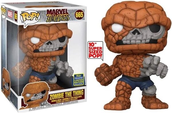 Funko Pop! Super Sized Marvel Zombies The Thing – 25 cm Exclusiva | Tekhobe