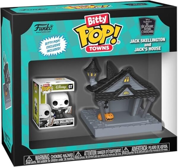 Funko Bitty Pop! Town Jack Skellington en Casa - Figura de Vinilo Coleccionable