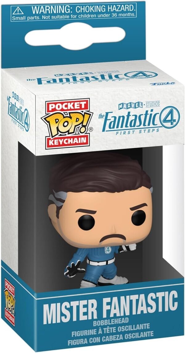 Funko Pop! Keychain Mr. Fantastic Llavero de Vinilo de Los 4 Fantásticos