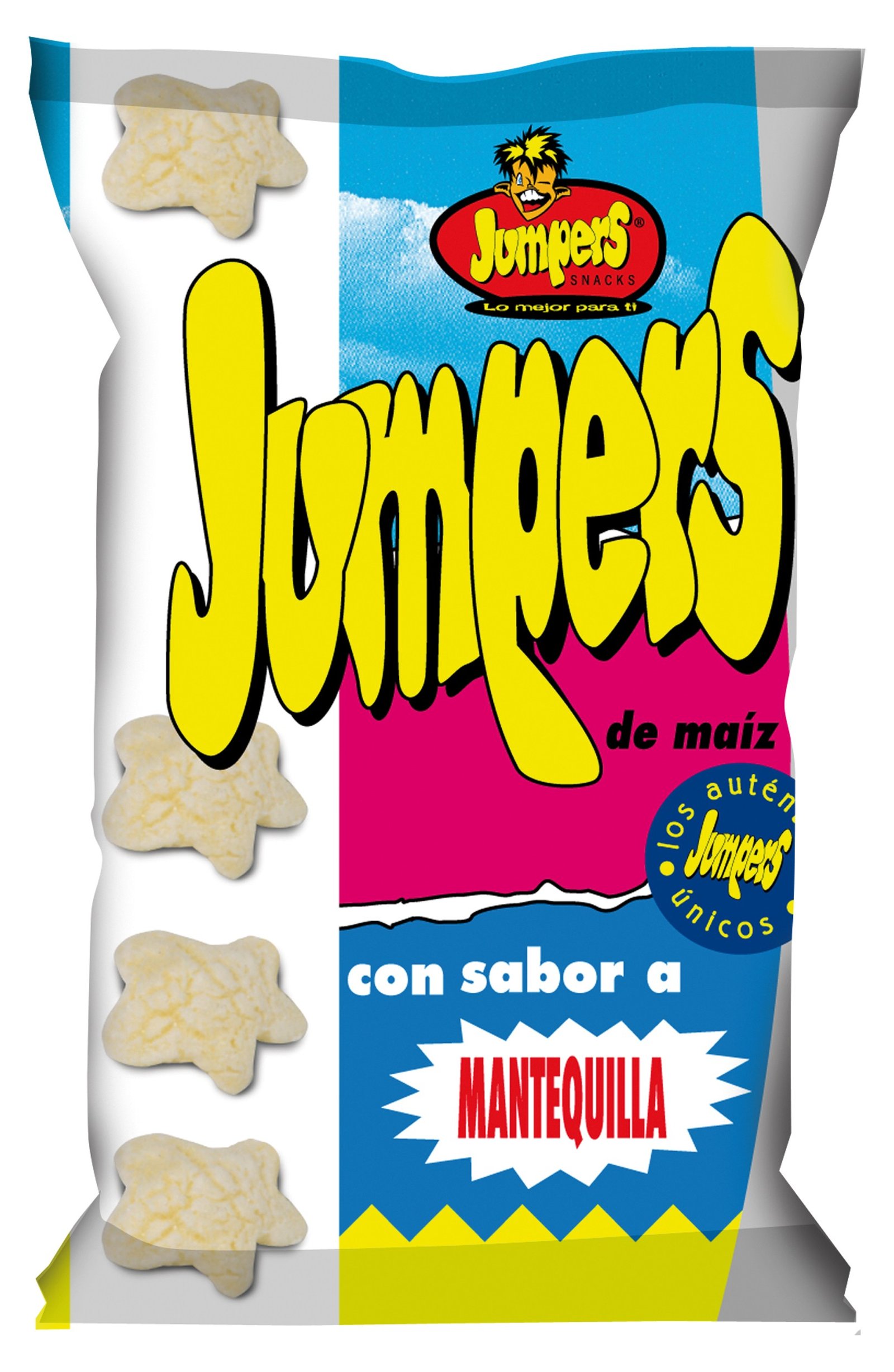 Jumpers Sabor Mantequilla (42g) - Snack Horneado de Maíz Crujiente Sin Gluten