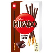 Mikado Glico LU - Barritas de Galleta con Chocolate Negro (Chocolat Noir)