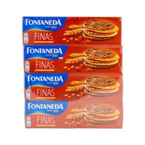 Fontaneda Galletas Finas de Chocolates con Leche - 4 x 170 g