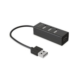 HUB 4 PUERTOS 2.0 MEDIARANGE MRCS502 BLACK