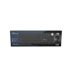 TECLADO + RATON WIRELESS MEDIARANGE MROS104 ES BLACK / 1200