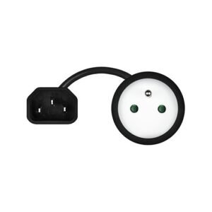 ADAPTADOR DE CORRIENTE SAVIO IEC C14 A CEE 7/5(E)