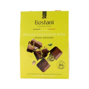 Bostani Bocados de Chocolate Belga con Pistacho y Kunafa Crujiente